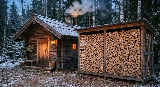 Укладка дров в Чебоксарах, улица Полевая, 38